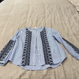Embroidered blouse. Great with jeans